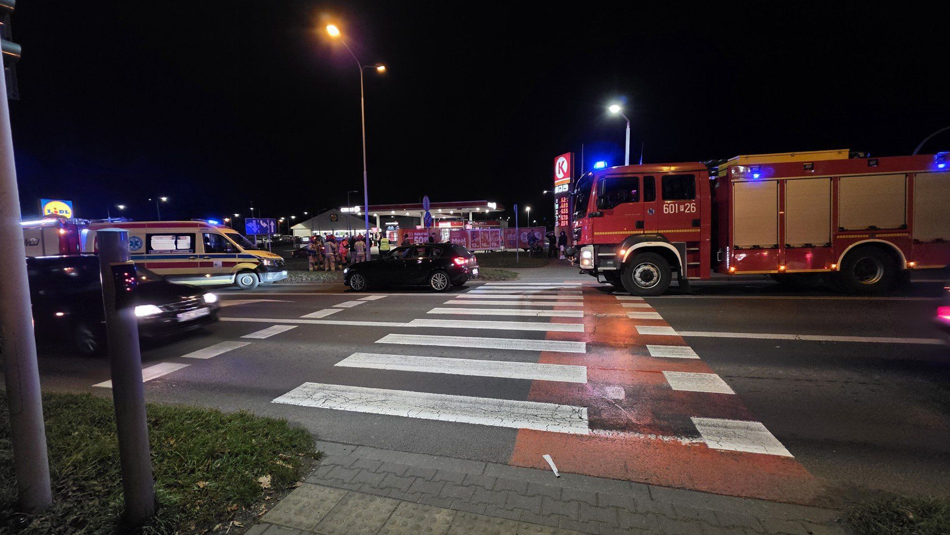 Potrącenie rowerzysty na przejściu z przejazdem w Śremie