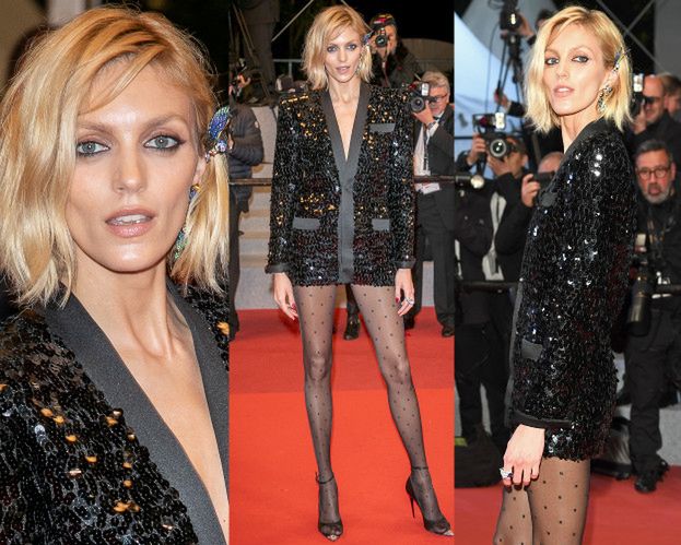 Cannes 2019: Anja Rubik pozuje w kusej marynarce Saint Laurent