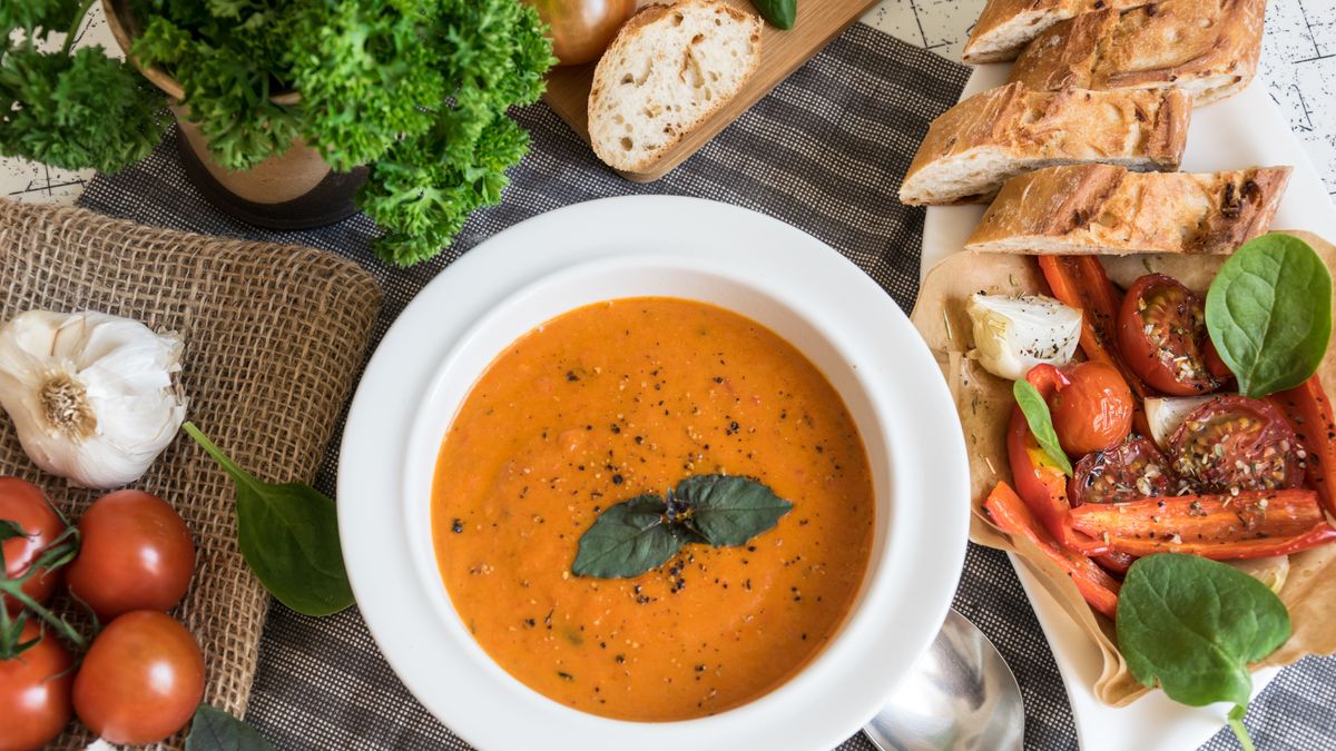 Zupa krem z pieczonej papryki