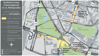 Poznań: Komunikacyjny paraliż. Rusza przebudowa w centrum