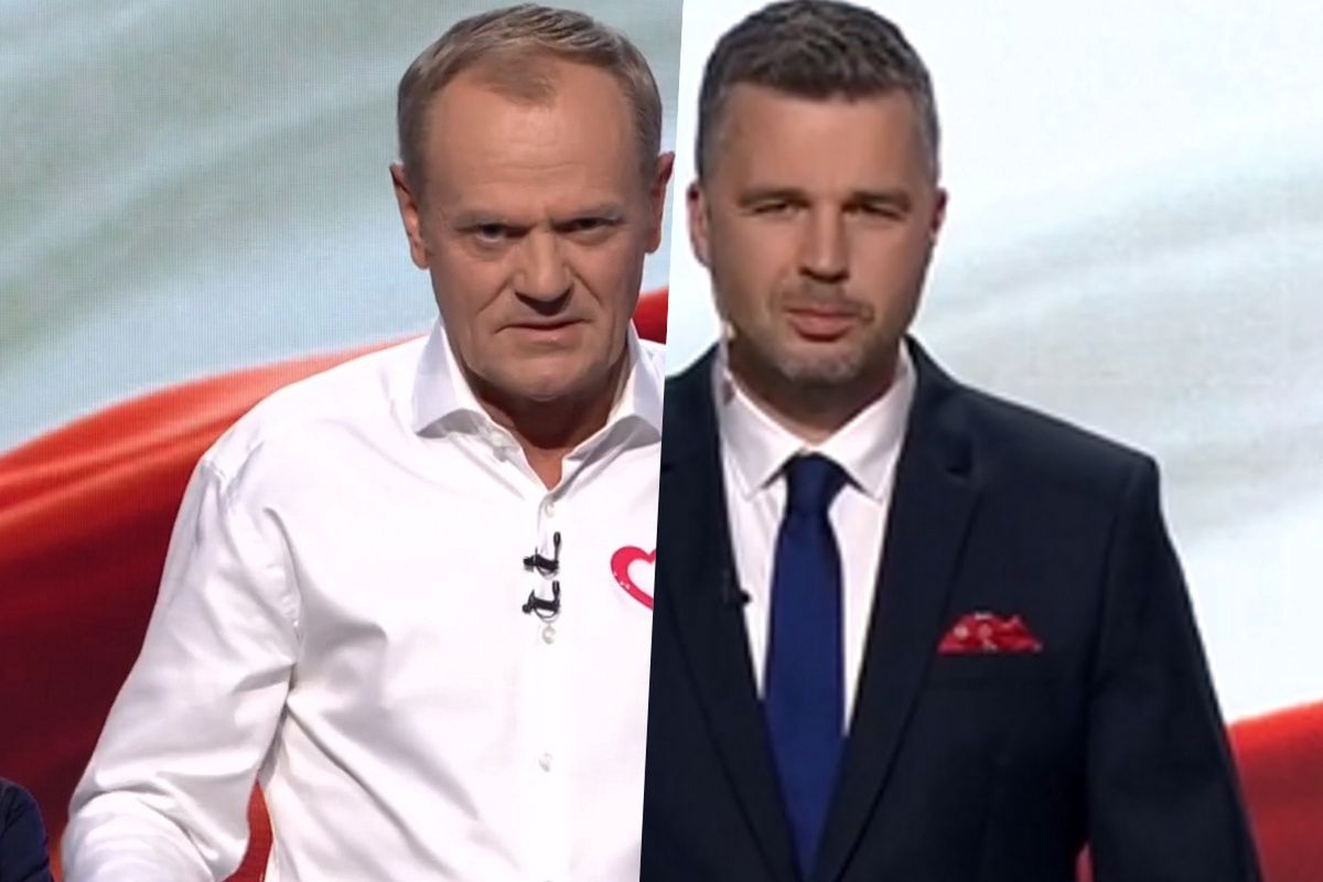 Donald Tusk uderzył w Michała Rachonia. Pracownik TVP nie wytrzymał 