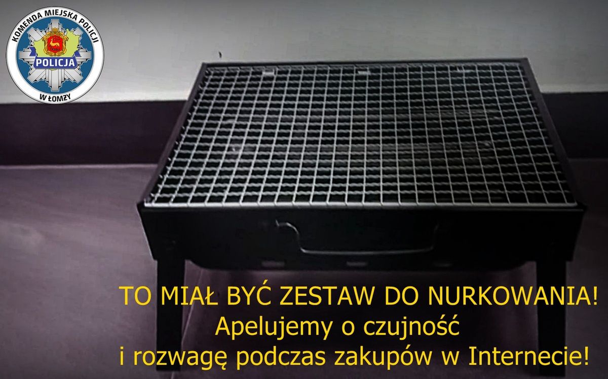 Zamiast zestawu do nurkowania otrzymał mini grill