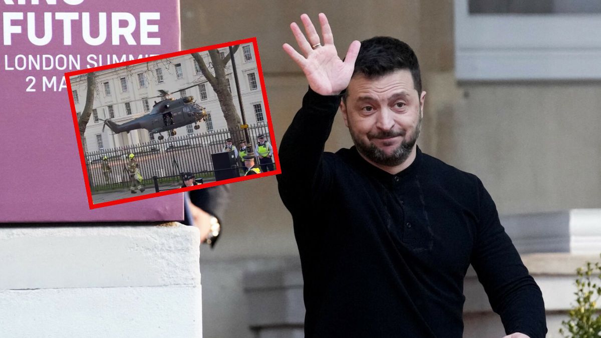 Zełenski odleciał śmigłowcem