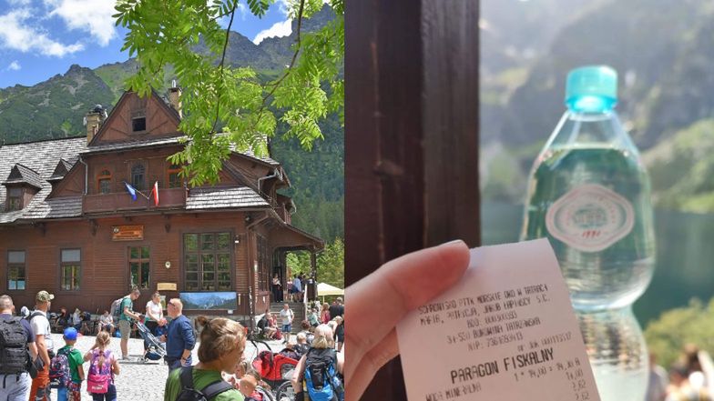 Kupiła butelkę wody przy Morskim Oku. Paragon ją przeraził