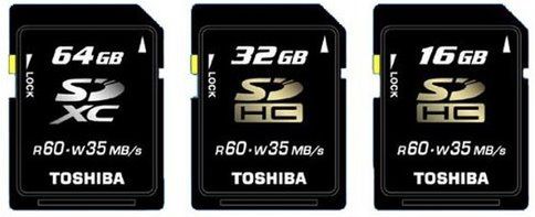 Megapojemna karta SDXC od Toshiby