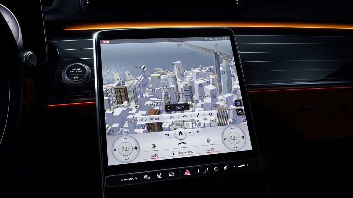 System MBUX w Mercedesie klasy S (2021) (fot. Mercedes-Benz)