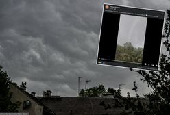 Trąba na Pomorzu. Całość zarejestrowała kamera