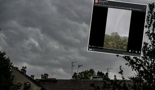 Trąba na Pomorzu. Całość zarejestrowała kamera