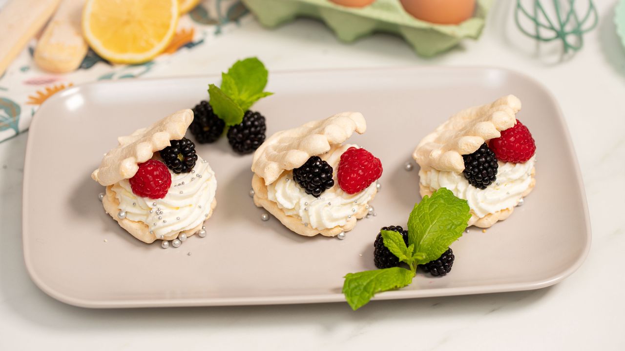 Shell meringues bring childhood memories to your dessert table