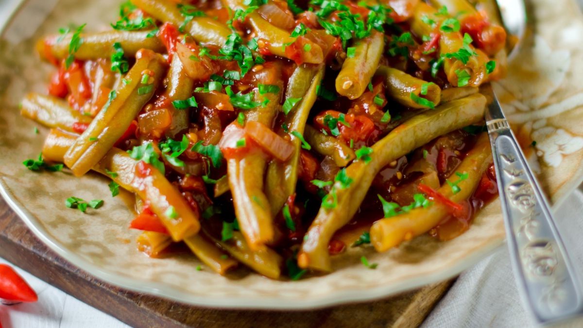 Danie jednogarnkowe z fasolką szparagową