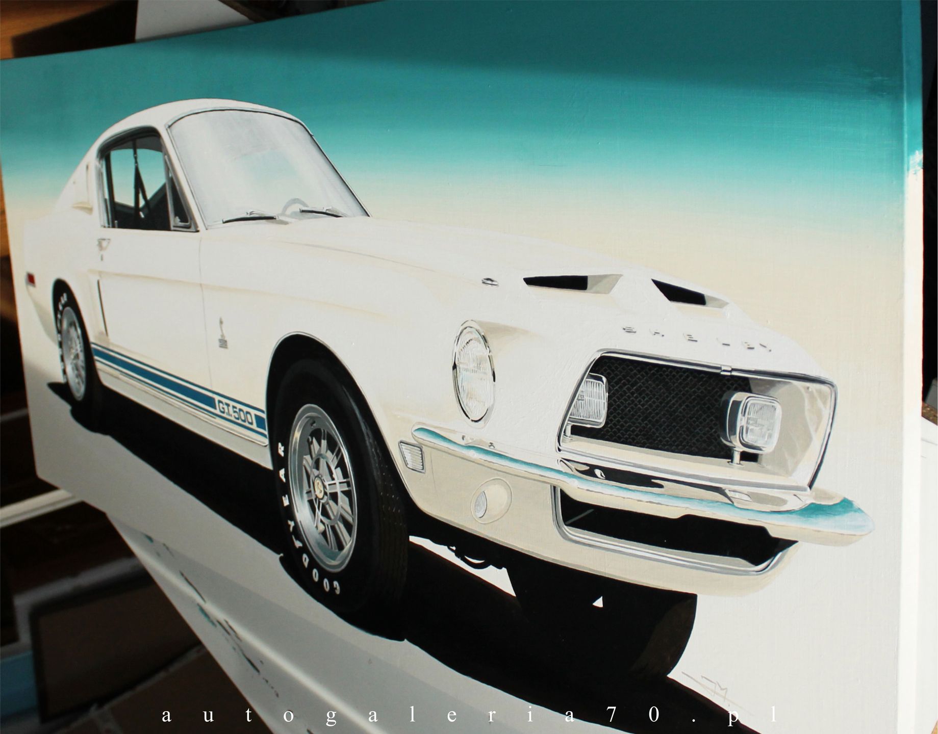 Shelby GT 500 na płótnie 2