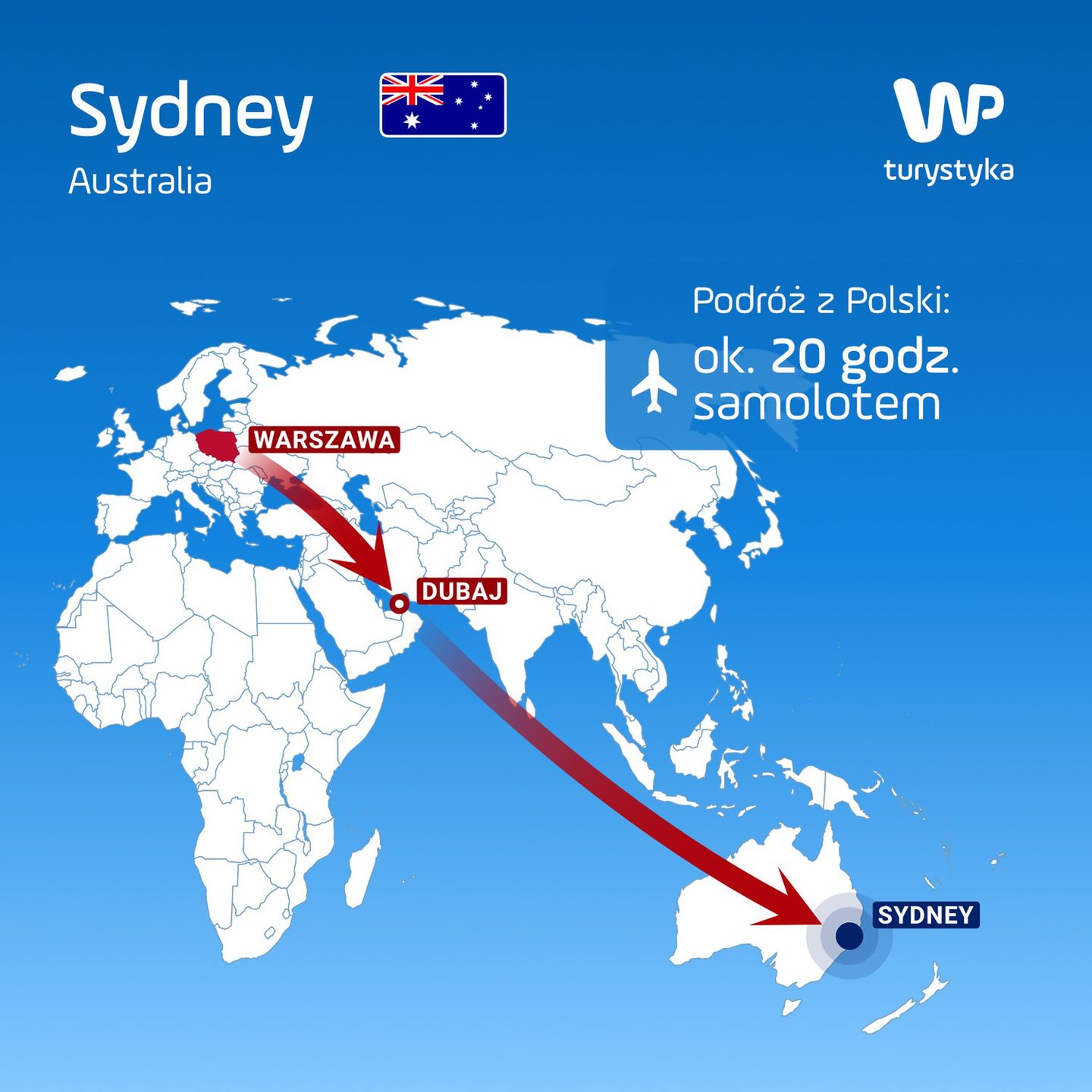 Lot z Warszawy do Sydney