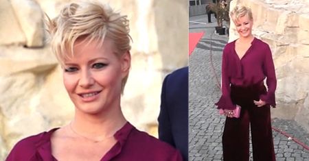 Kożuchowska w dzwonach na imprezie TVP