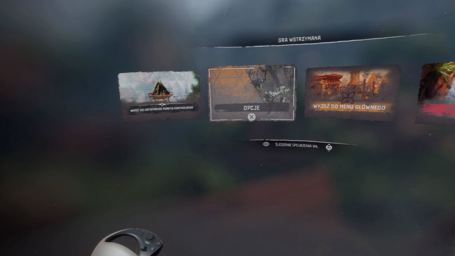 Podczas gry widzimy ręce, a w menu Sense VR