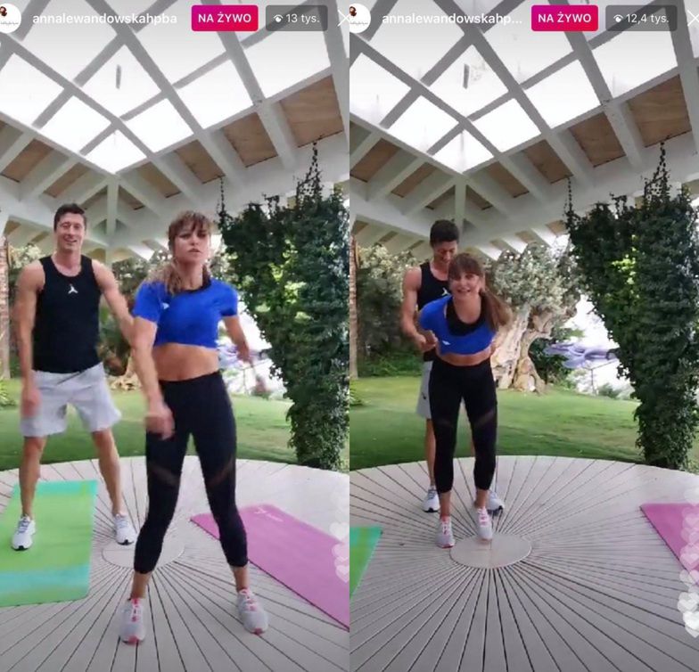 Anna Lewandowska trenuje Roberta
