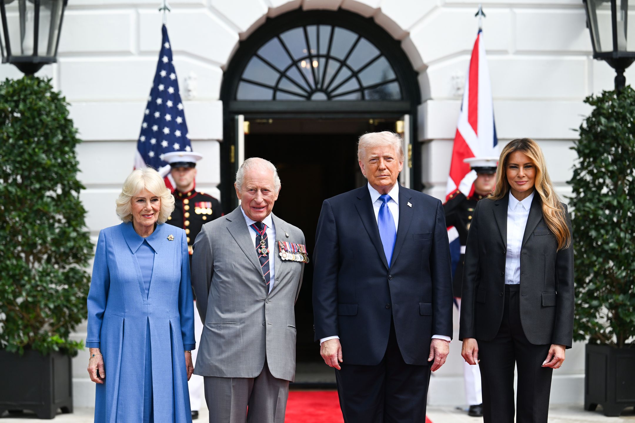 Donald i Melania Trumpowie, król Karol i królowa Camilla 