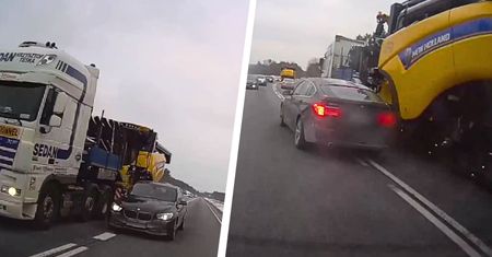 Kierowca bmw jechał na czołówkę. Świadek wszystko nagrał