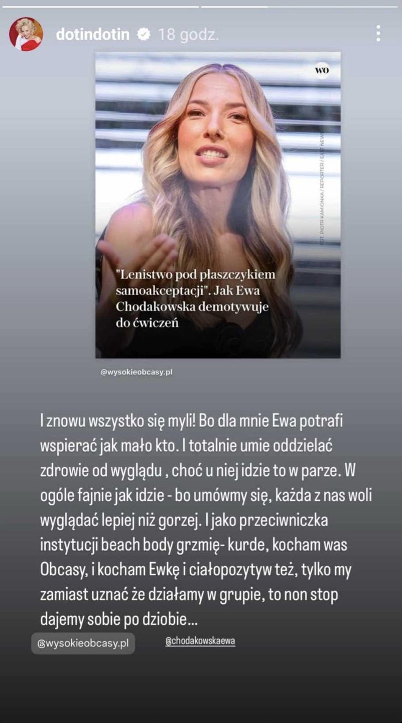 Reakcja Doroty Szelągowskiej 
