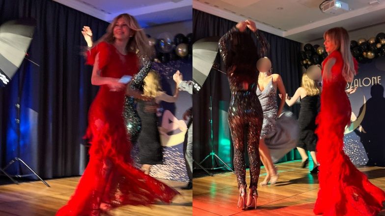 Justyna Steczkowska szaleje na sylwestrowej imprezie z synem i synową