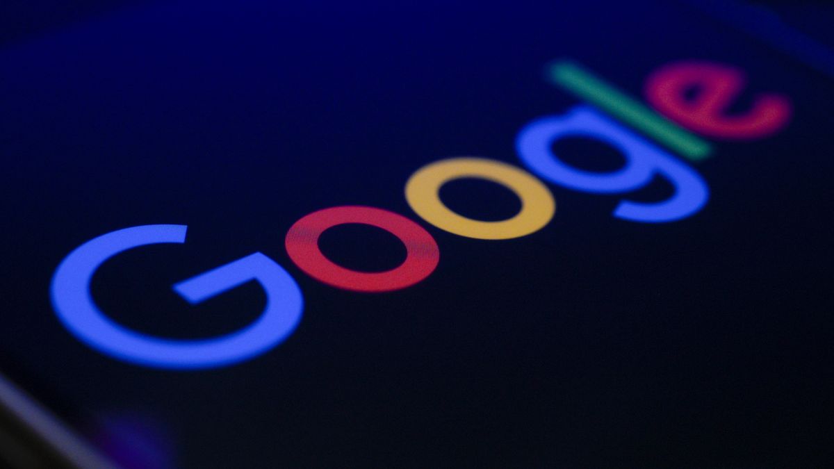 The Google logo is seen on a mobile device screen in this photo illustration in Warsaw, Poland on 04 February, 2023. (Photo by Jaap Arriens/NurPhoto via Getty Images)