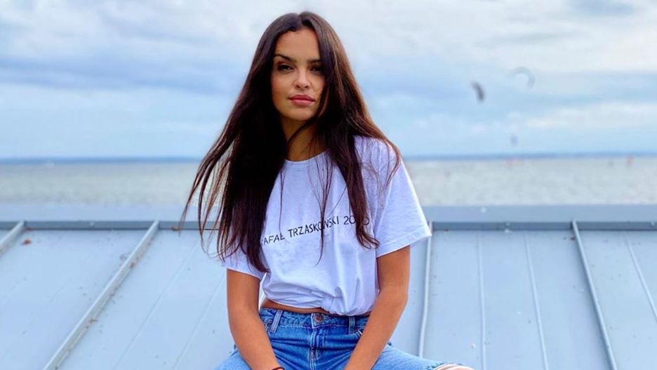 Klaudia El Dursi przewróciła się na rowerze.