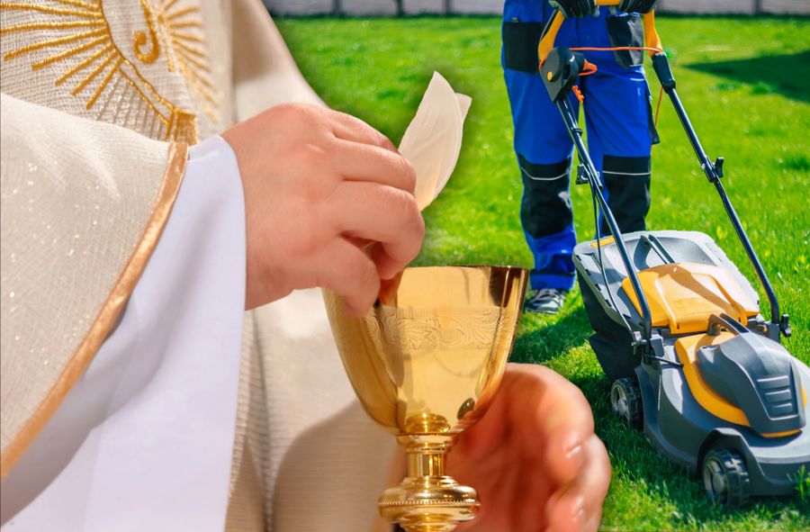 Koszenie trawnika w niedzielę to grzech?