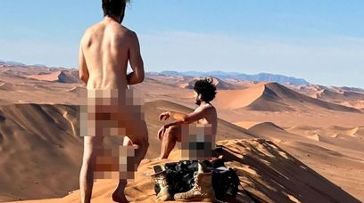 Pozowali nago do zdjęć na pustyni. Skandal po publikacji zdjęć