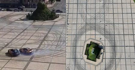 Nielegalny drift w historycznym centrum miasta. Ludzie są zbulwersowani