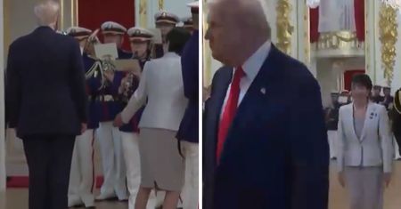 Trump złamał protokół? Prezydent USA pogubił się w Japonii