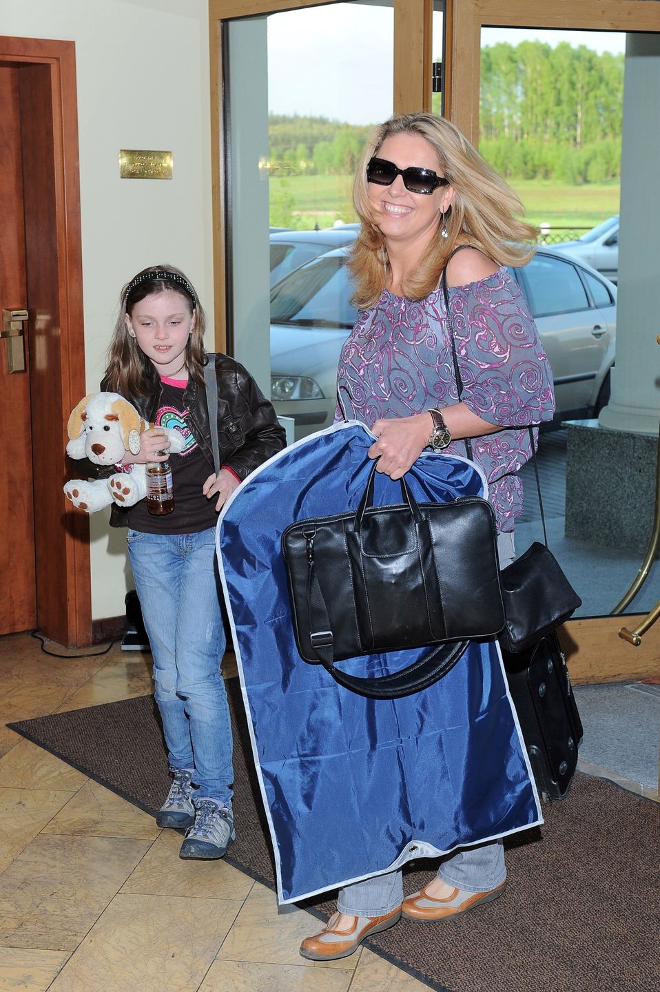 Ewa Wachowicz z córką w 2010 roku