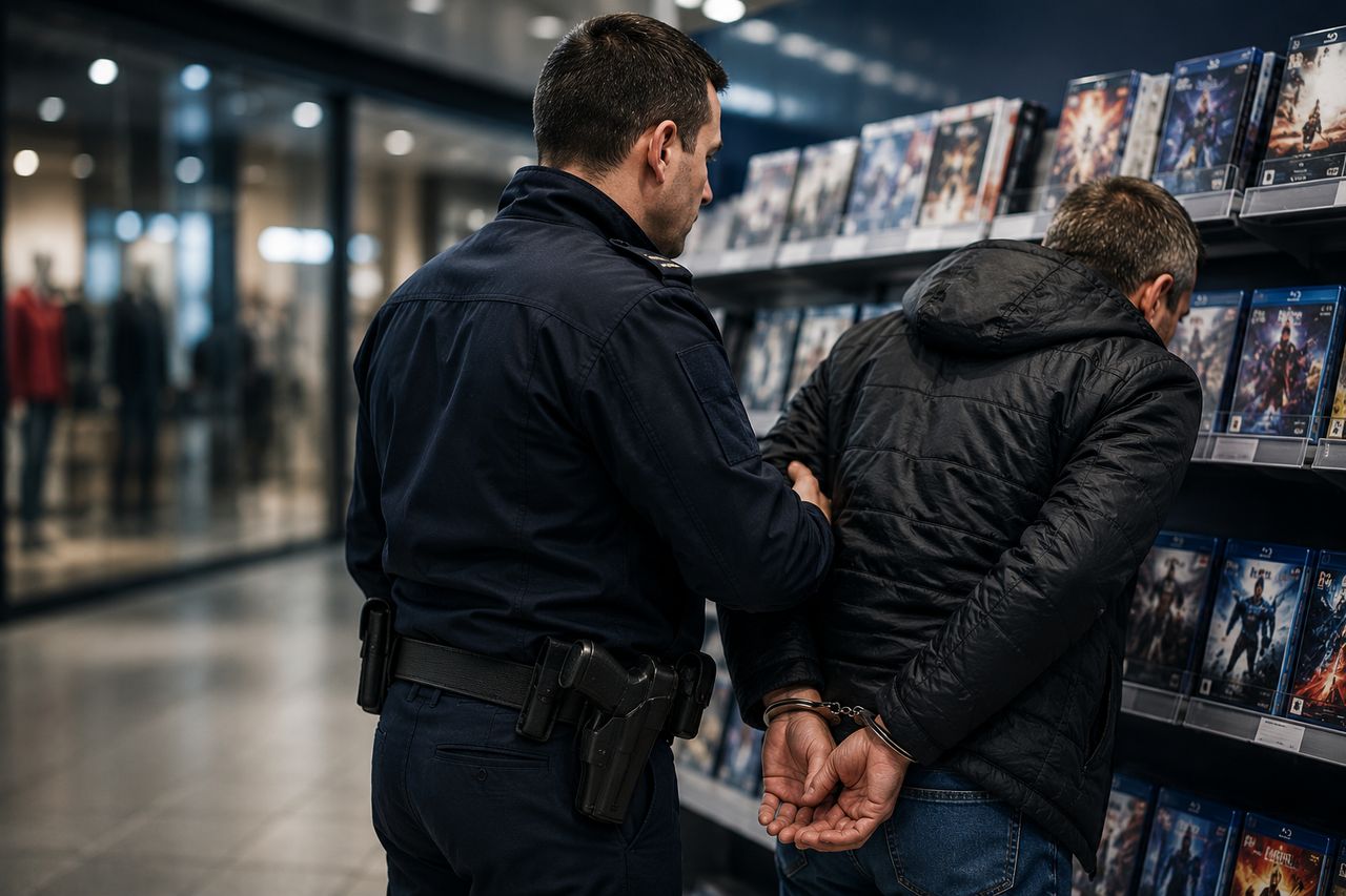 Policjant po służbie zatrzymał złodzieja w galerii handlowej w Płocku