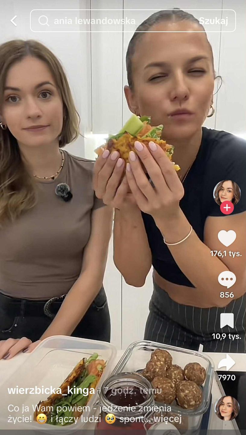 Anna Lewandowska nagrała tiktoka Kingą Wierzbicką