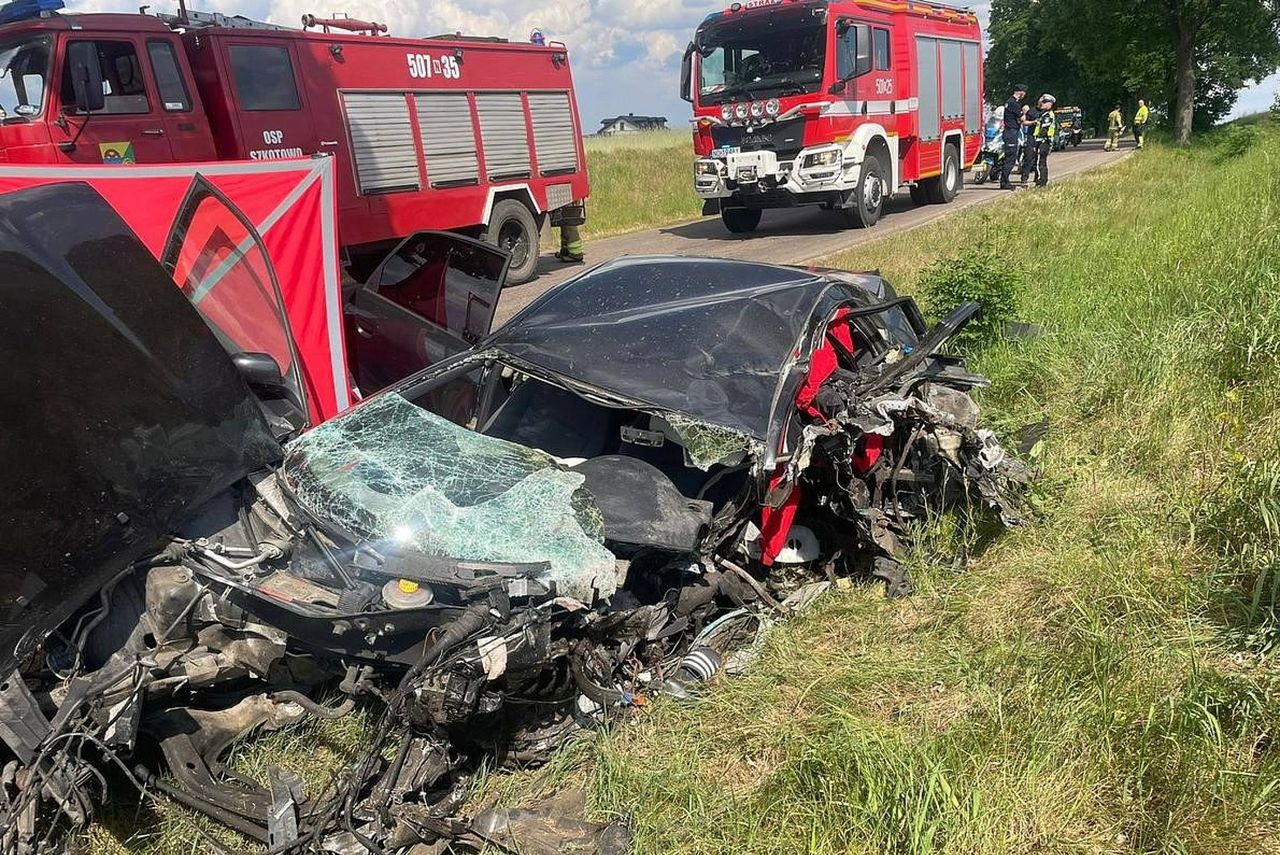 Śmiertelny wypadek pod Nidzicą 