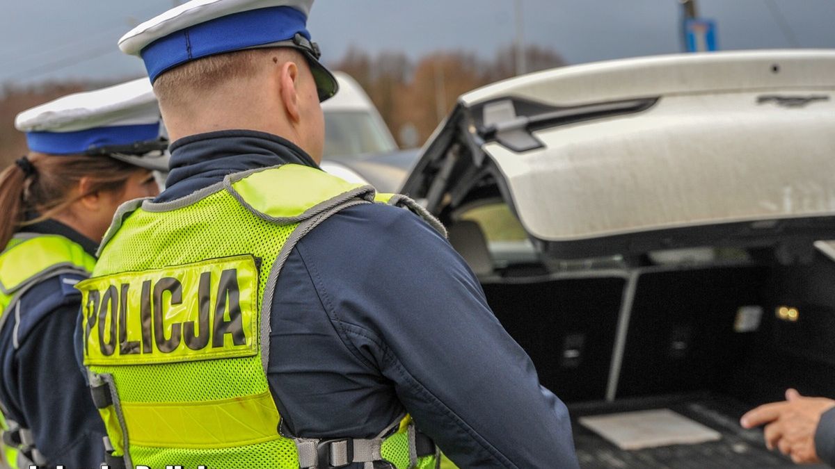 Przeszukanie bagażnika samochodu