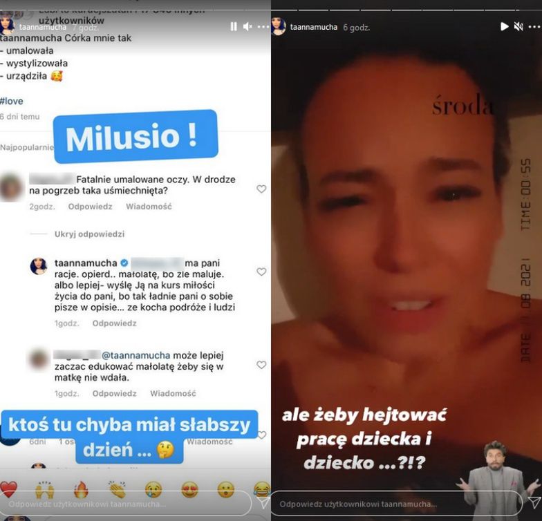 Anna Mucha grzmi w obronie umiejętności makijażowych córki