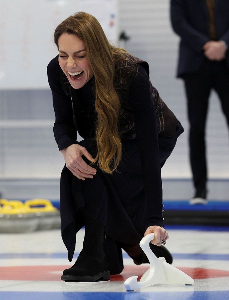 William i Kate zagrali w curling