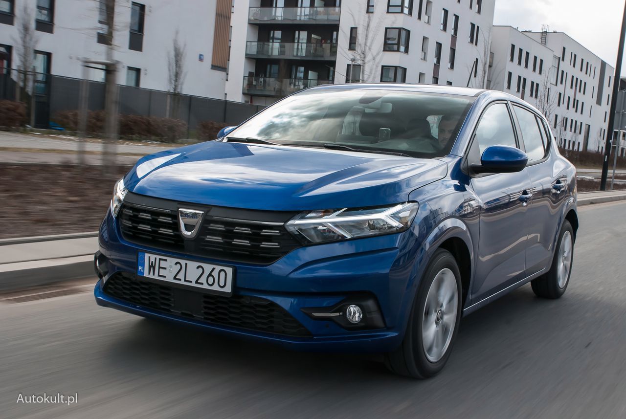 Dacia Sandero wygląda nowocześnie, ale nie rzuca się w oczy.