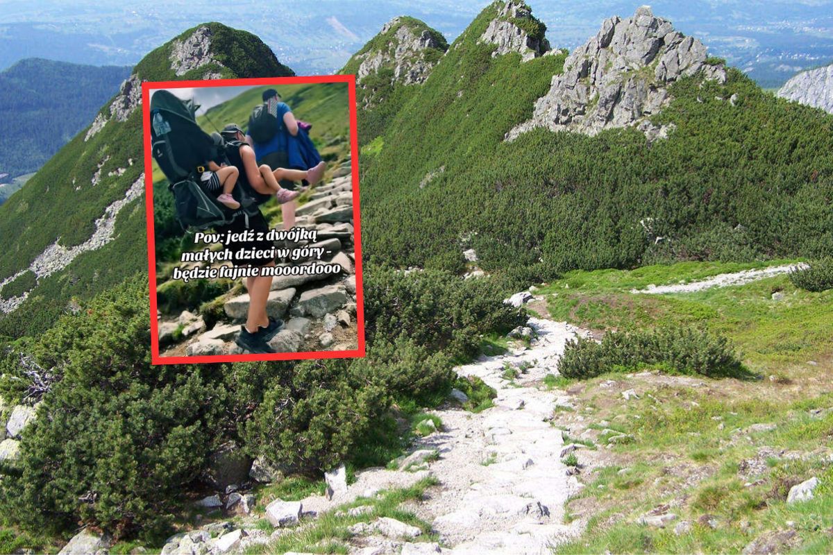 Tak szedł z dziećmi na Kasprowy Wierch. "Jeden niewłaściwy ruch i koniec"