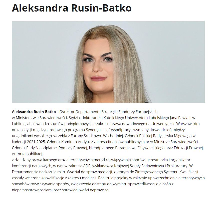 Biografia Aleksandry Rusin-Batko