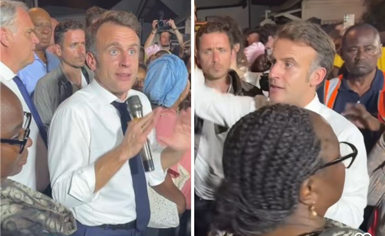 Macron faces backlash overheated exchange in Mayotte visit