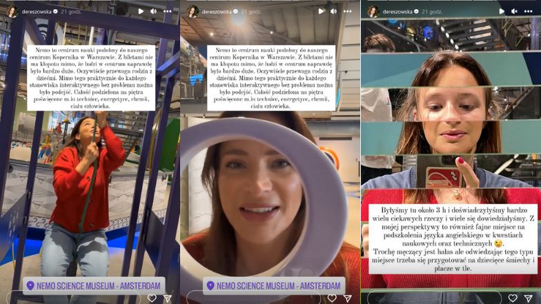 Anna Dereszowska relacjonuje pobyt w Amsterdamie