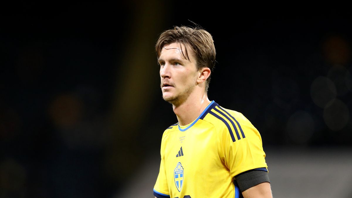STOCKHOLM, SWEDEN - OCTOBER 12: Kristoffer Olsson of Sweden looks on during the international friendly match between Sweden and Moldova at Friends Arena on October 12, 2023 in Stockholm, Sweden. (Photo by Linnea Rheborg/Getty Images)