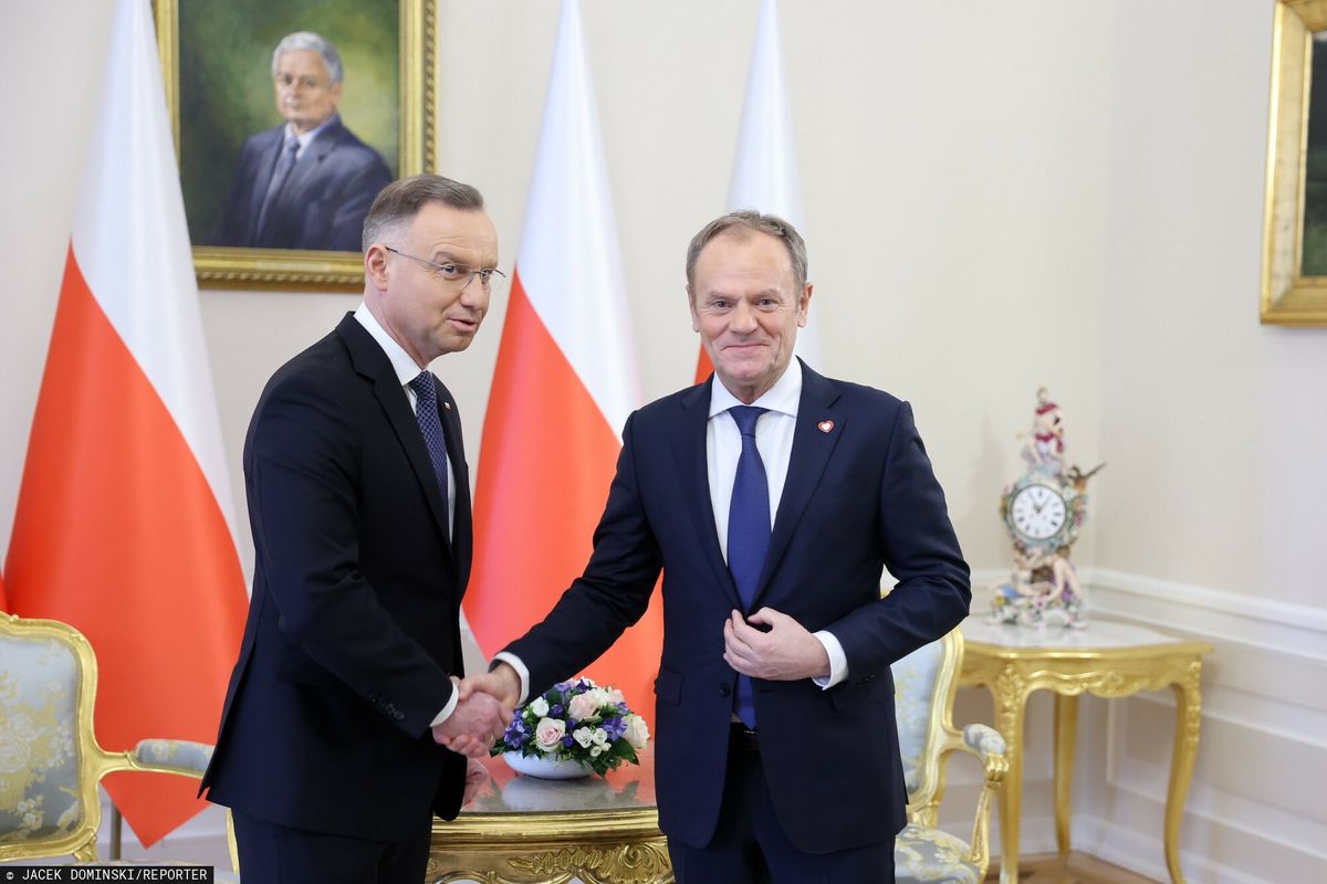 Prezydent RP Andrzej Duda i premier Donald Tusk