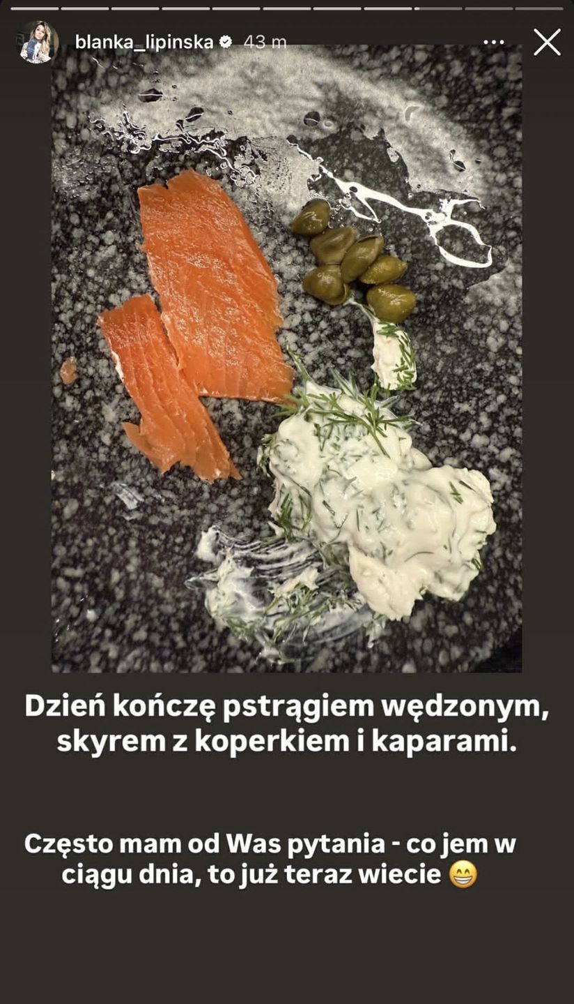 Blanka Lipińska pokazuje, co je 