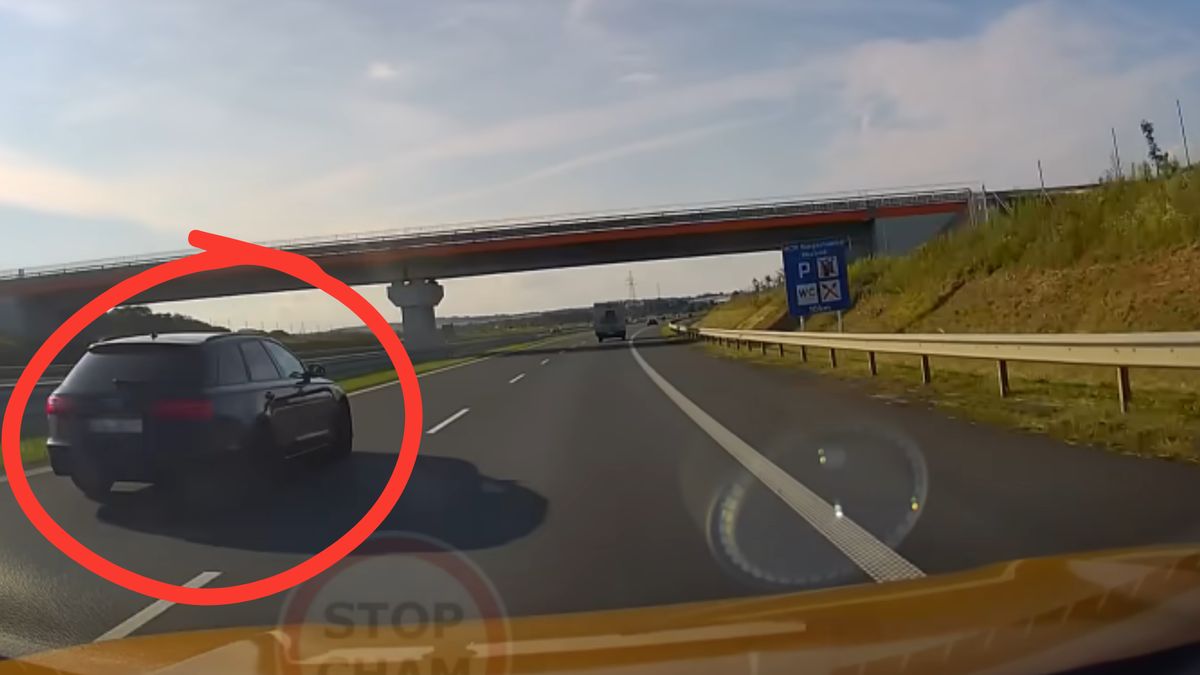 Kierowca Audi nie dawał za wygraną