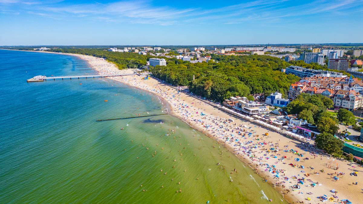 Kołobrzeg z lotu ptaka