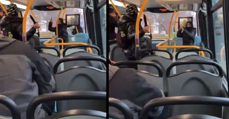Przerażająca scena w autobusie. Dwóch chłopców walczyło na noże