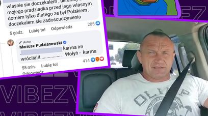 Pudzianowski o ofiarach ludobójstwa w Ukrainie: "Karma im wróciła"