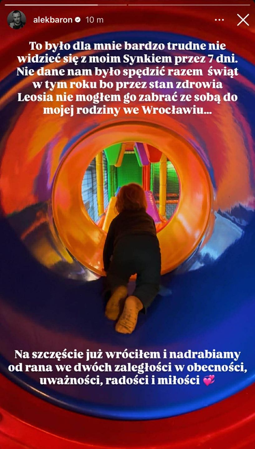 Baron pokazał, jak spędza czas z synem