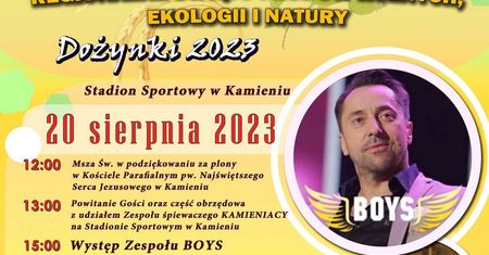 Dożynki w Kamieniu 2023. Gwiazdą imprezy zespół Boys